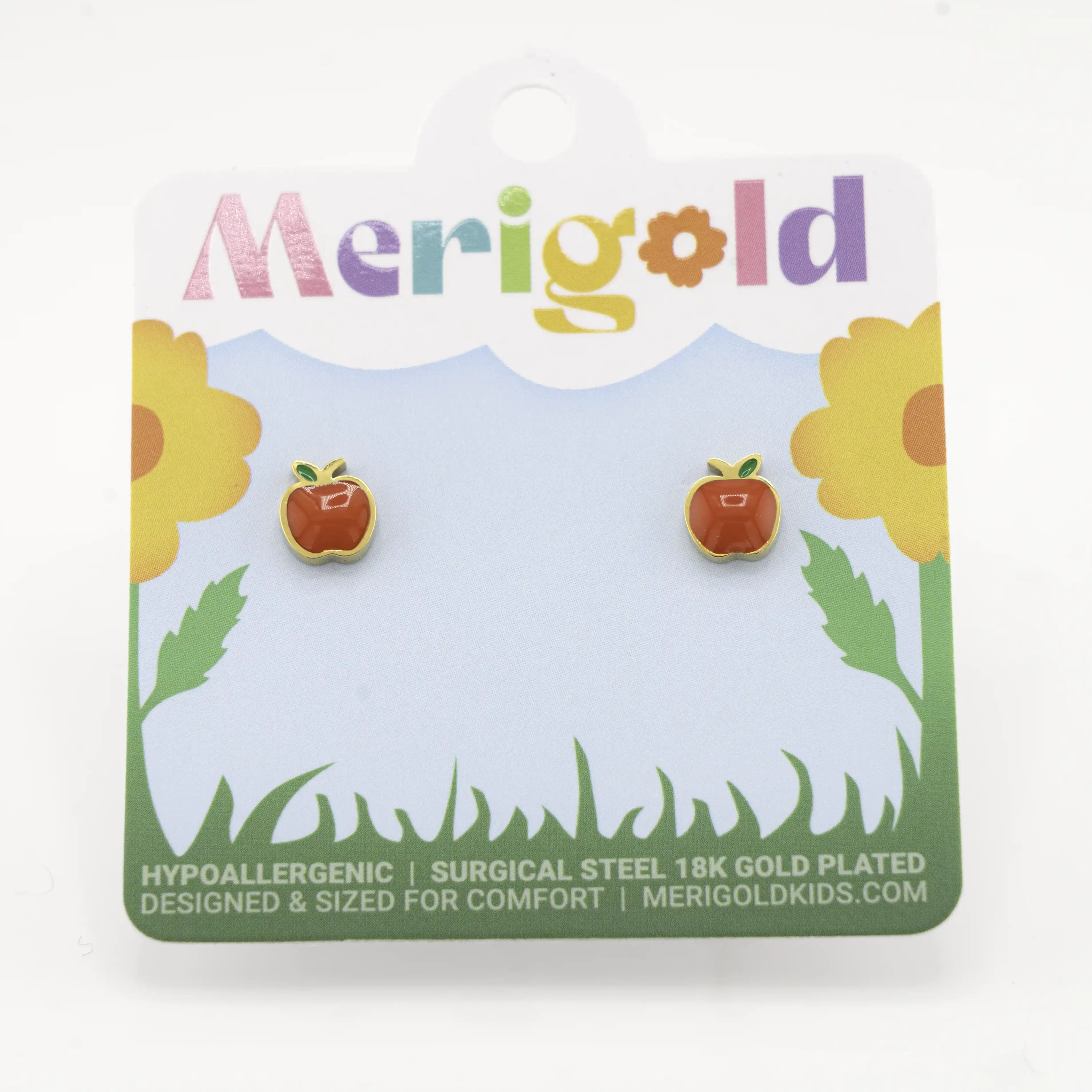 3D Apple Studs - Image 3