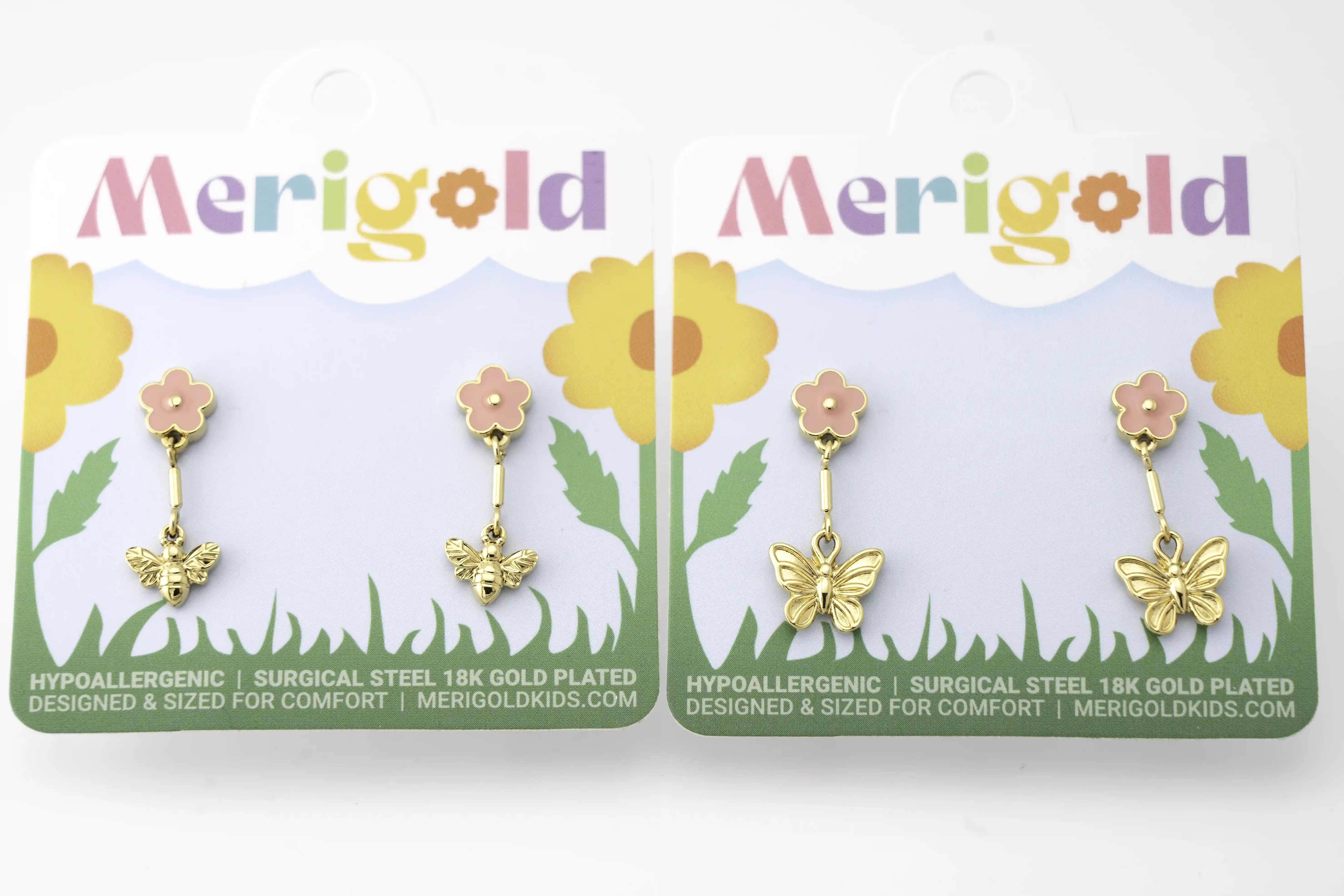 Bee Bloom Dangle Studs - Image 3