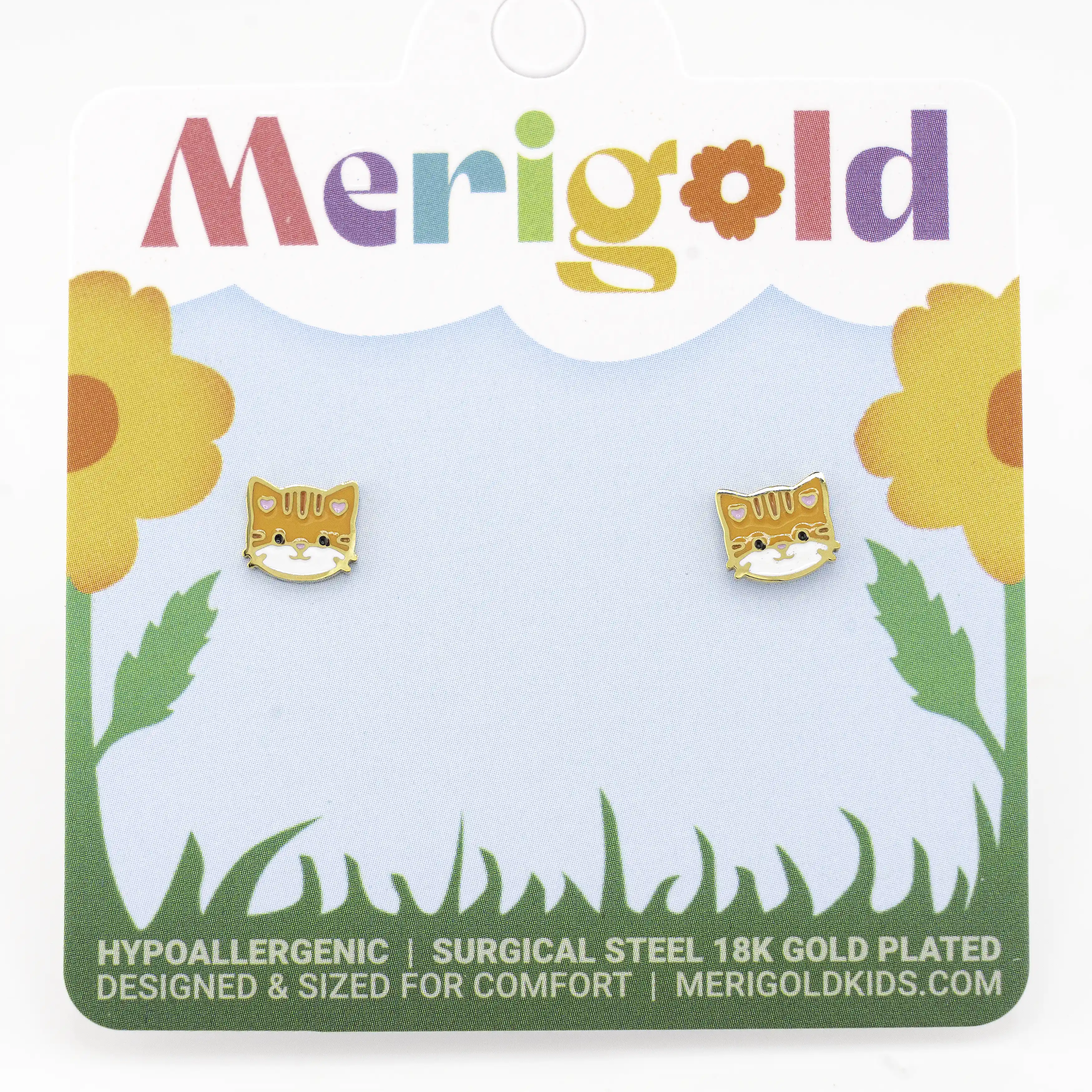 Cute Tabby Cat Studs - Image 3