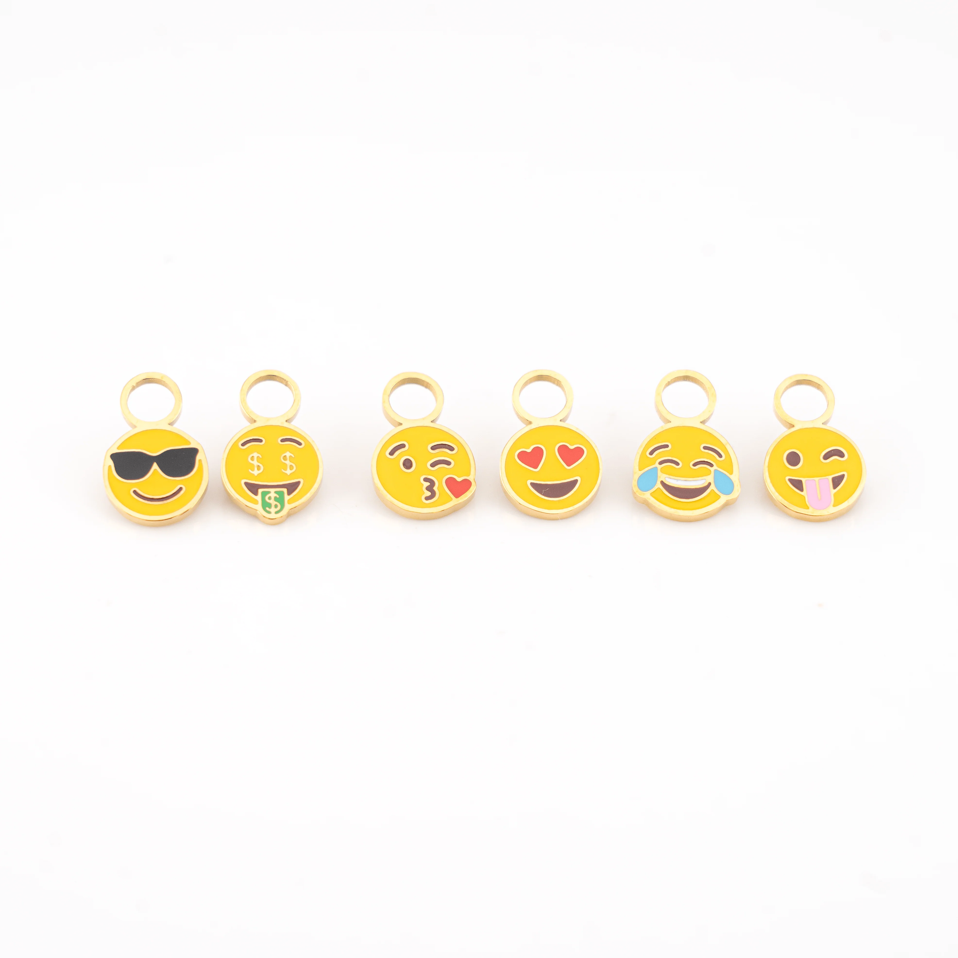 Emoji Huggie Hoop Charms - Flex - Image 3