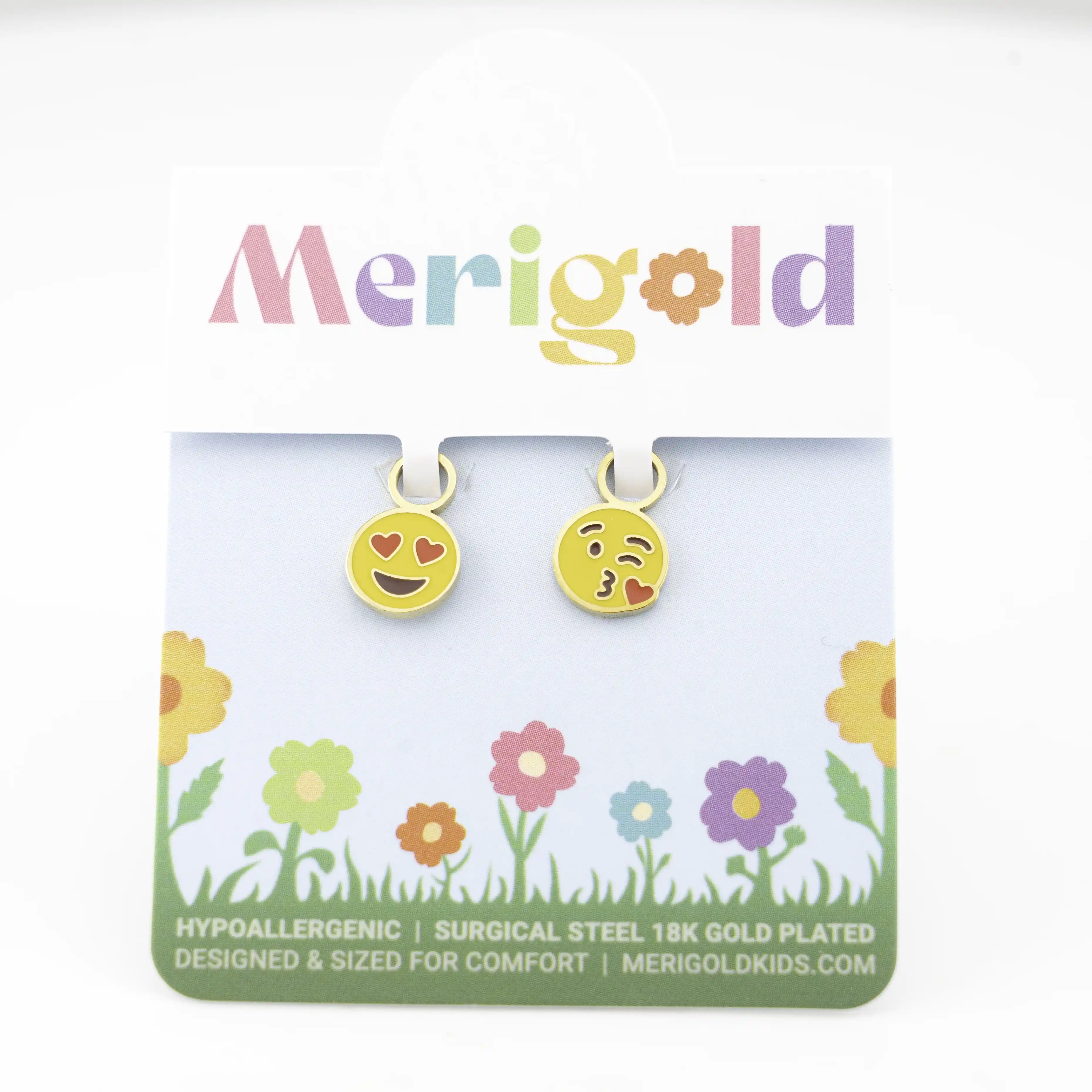 Emoji Huggie Hoop Charms - Hearts - Image 2