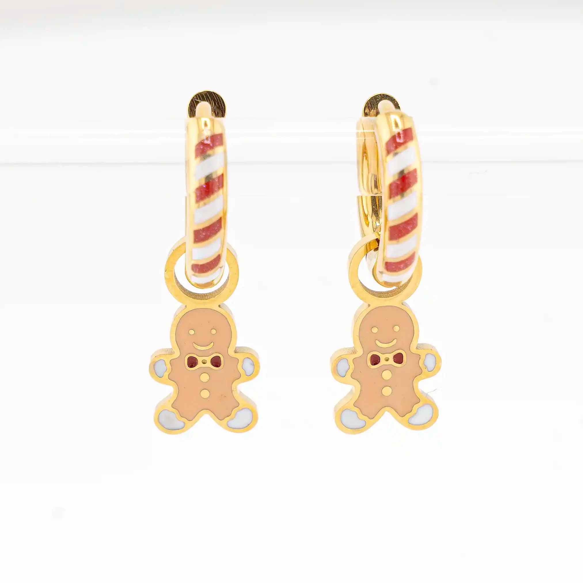 Gingerbread Baby Huggie Hoop Charms - Image 3