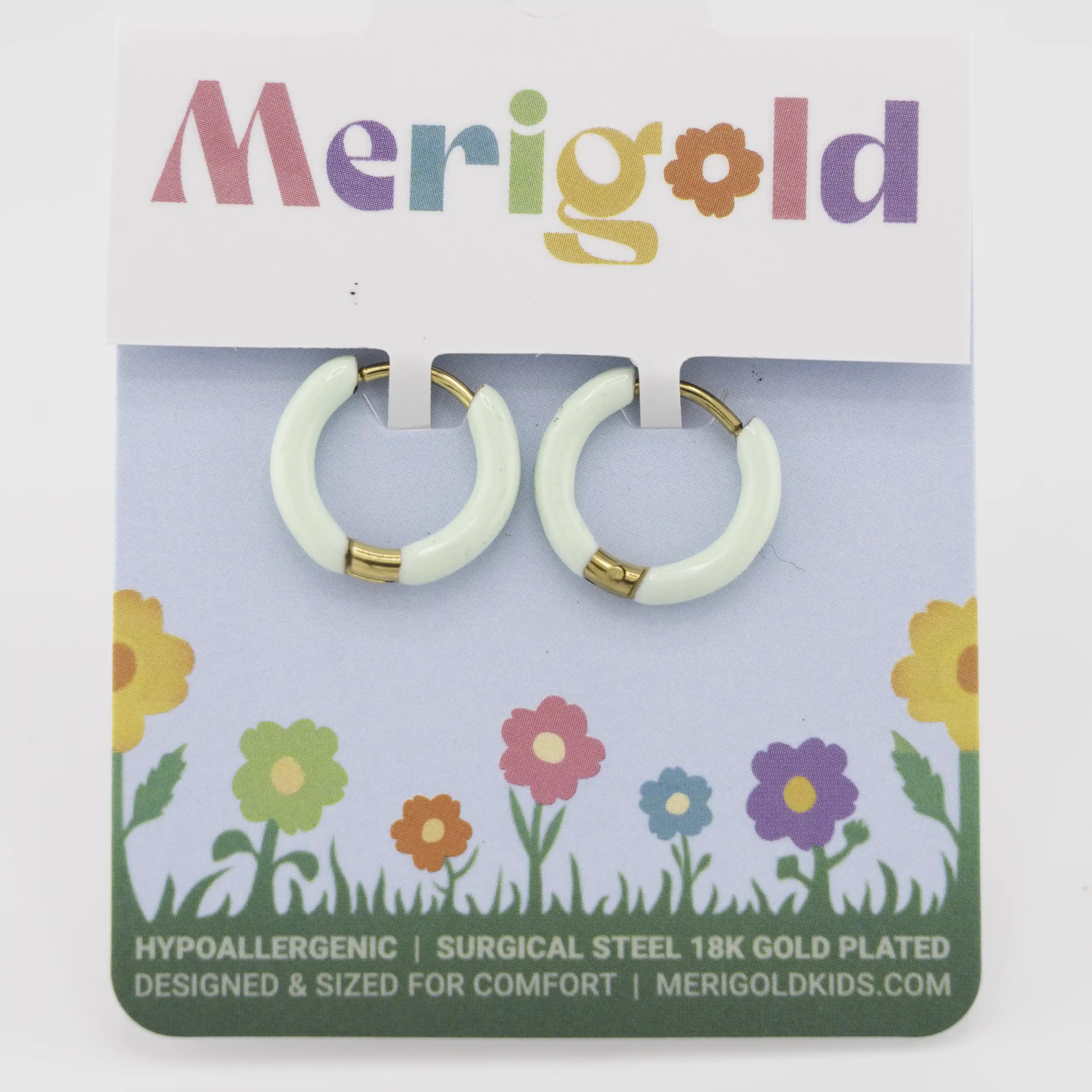 9.5mm Glow-in-the-Dark Huggie Hoops - Image 4
