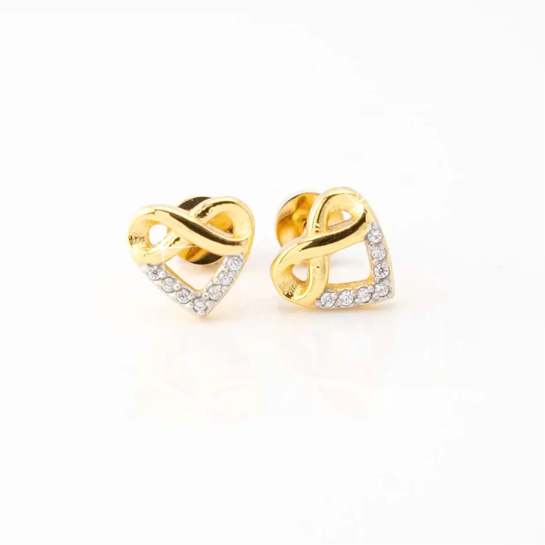 Infinity Heart Studs