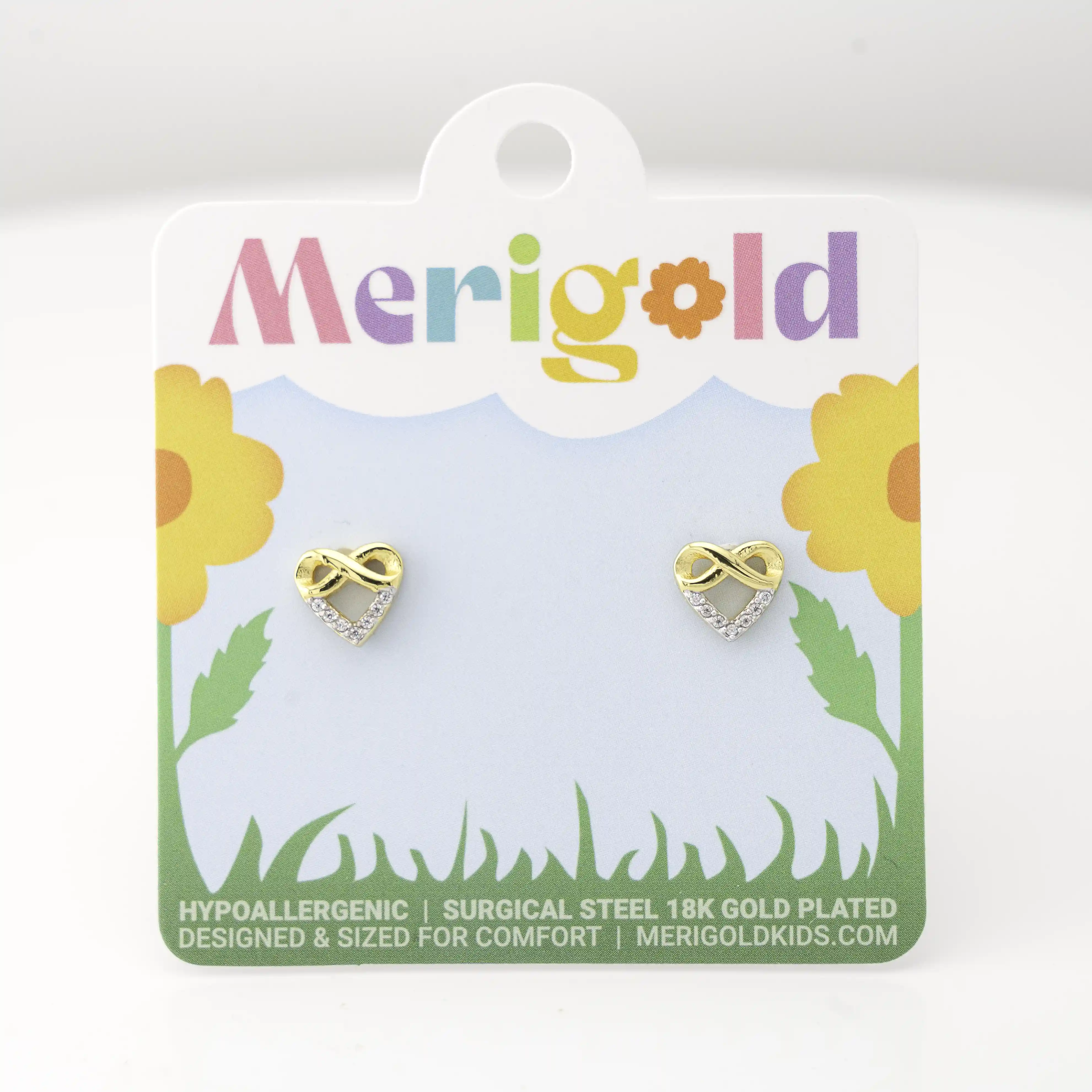 Infinity Heart Studs - Image 2
