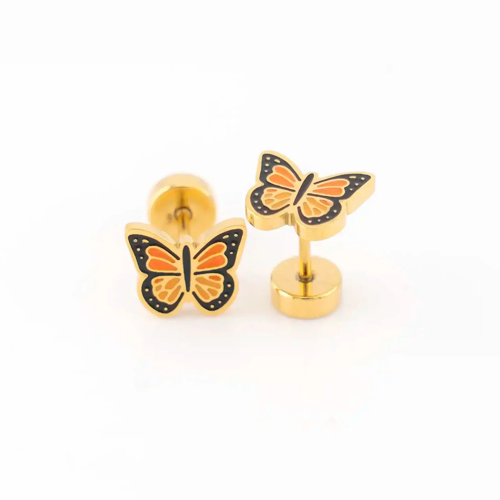 Monarch Butterfly Studs