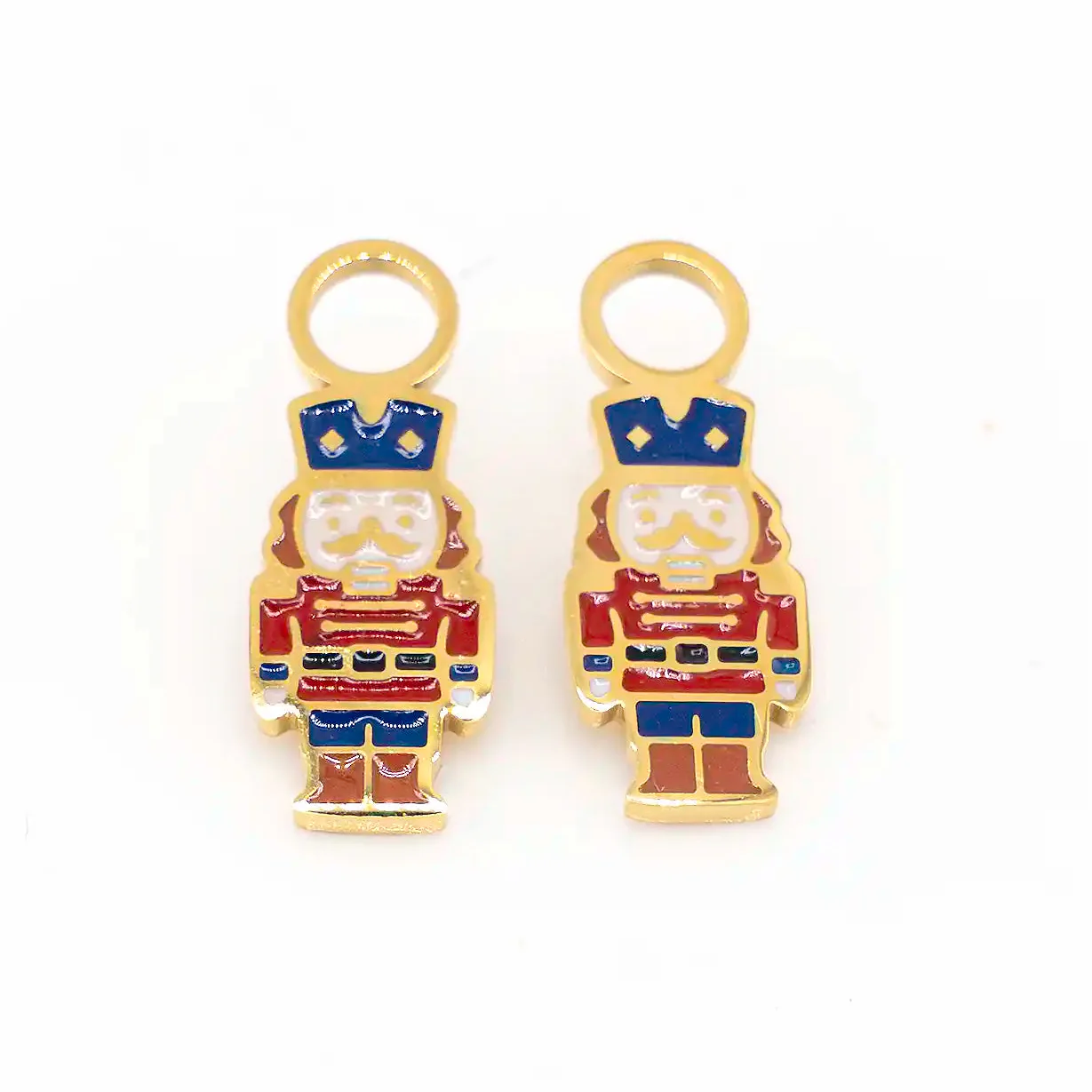 Nutcracker Huggie Hoop Charms