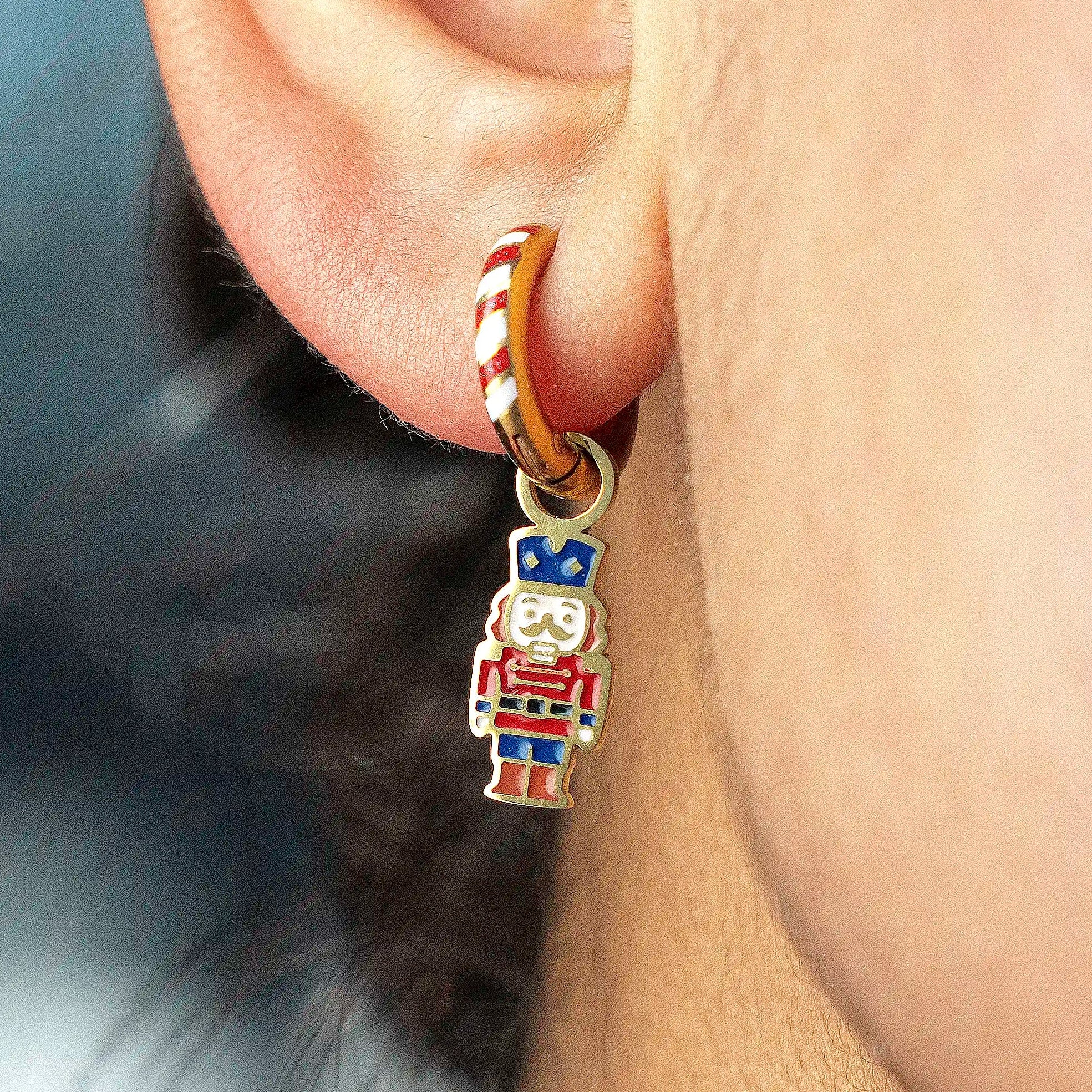 Nutcracker Huggie Hoop Charms - Image 2