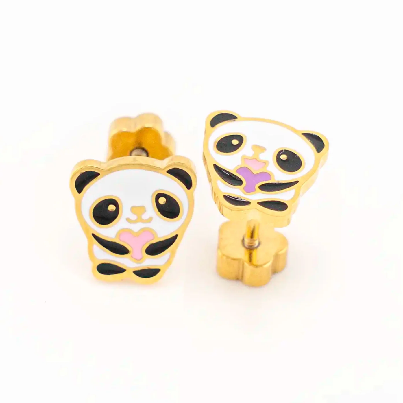 Panda Bear Hug Studs