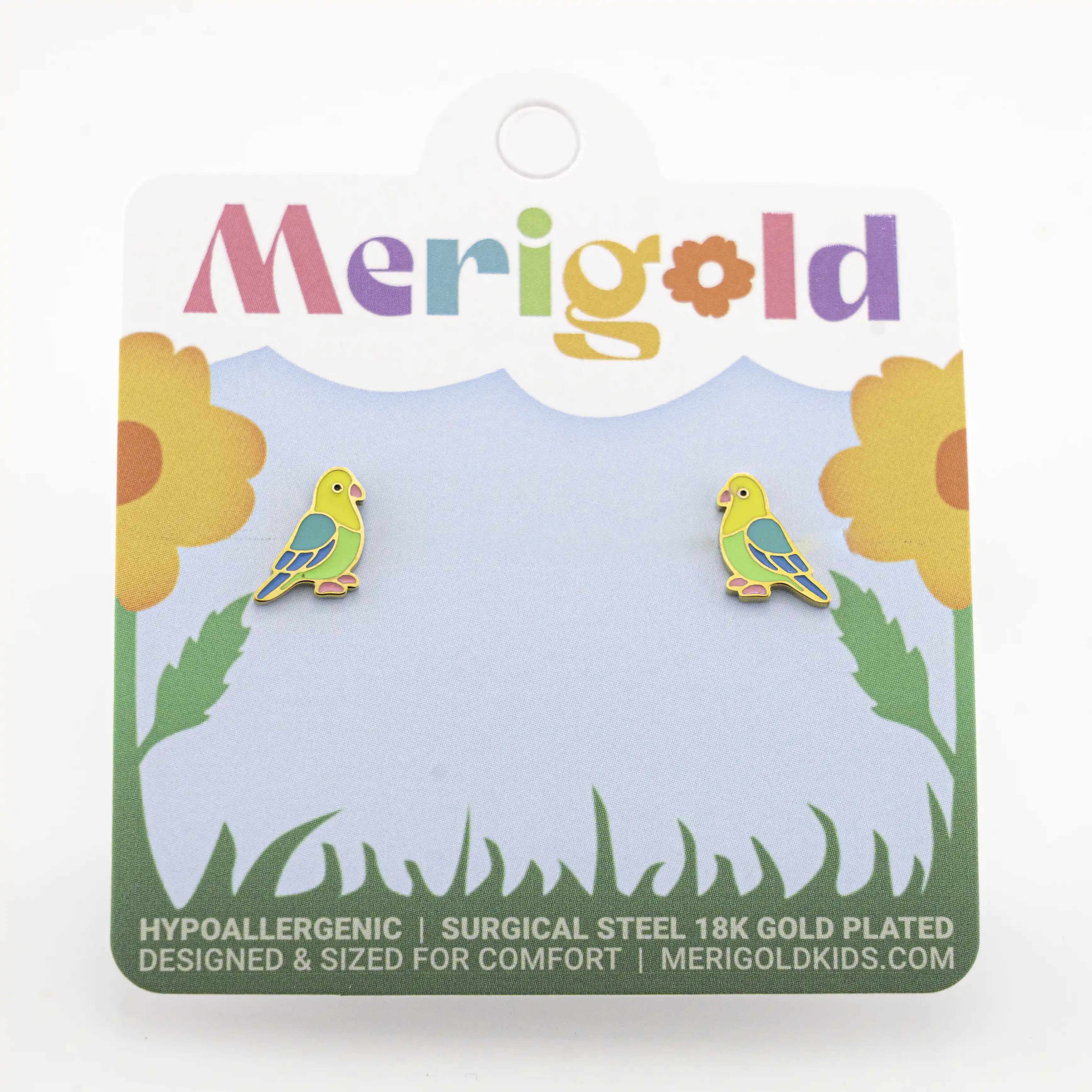 Parakeet Bird Studs - Image 3