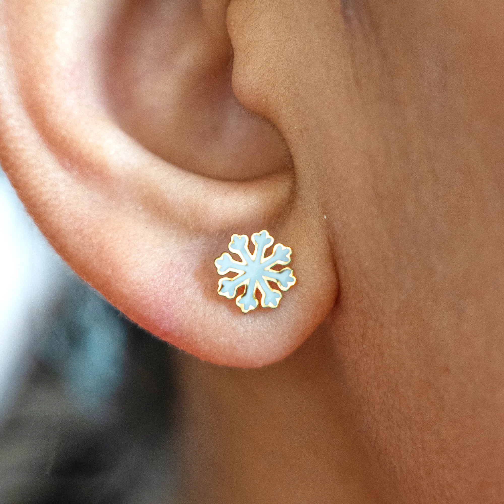 Snowflake Sparkle Studs - Image 2