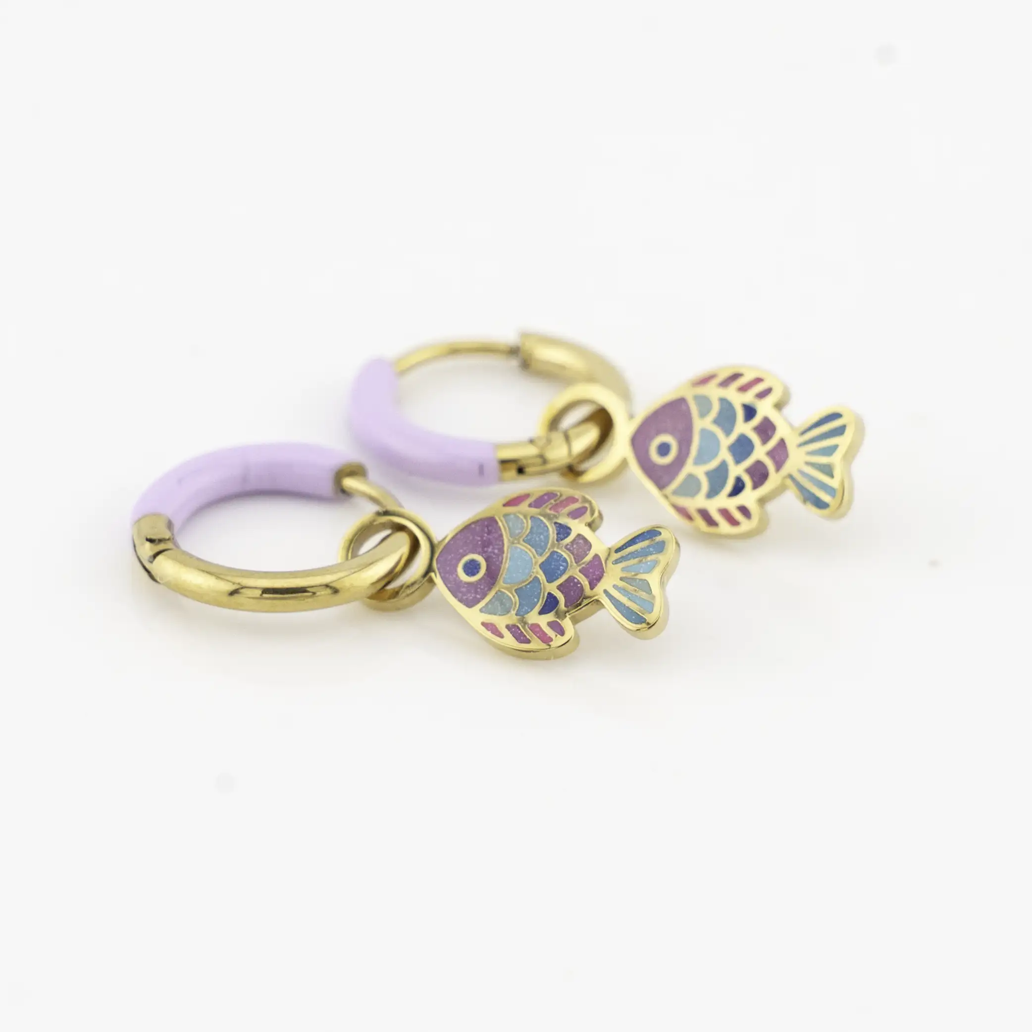 Sparkle Fish Huggie Hoop Charms - Image 3