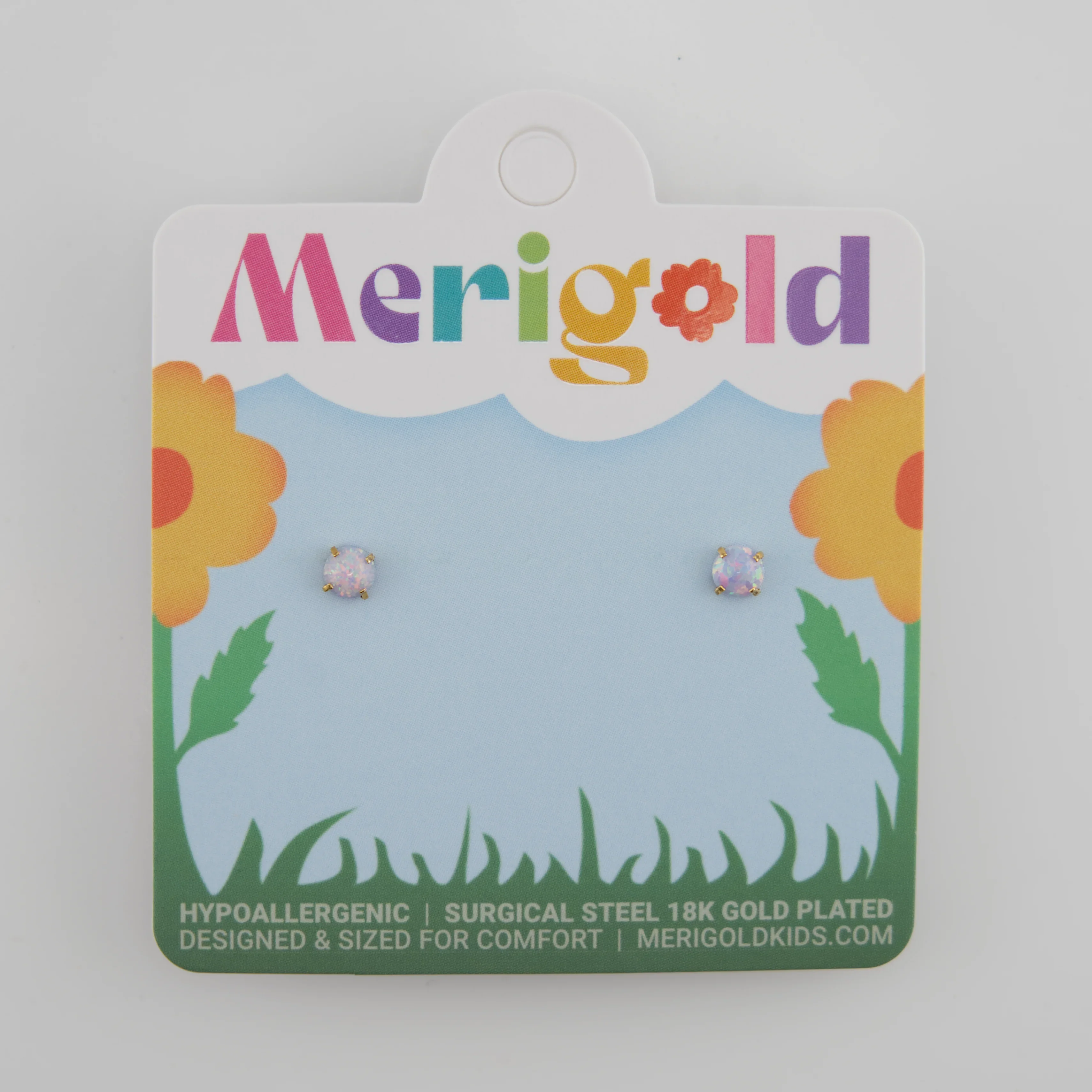 Unicorn Purple Opal Studs - Image 2