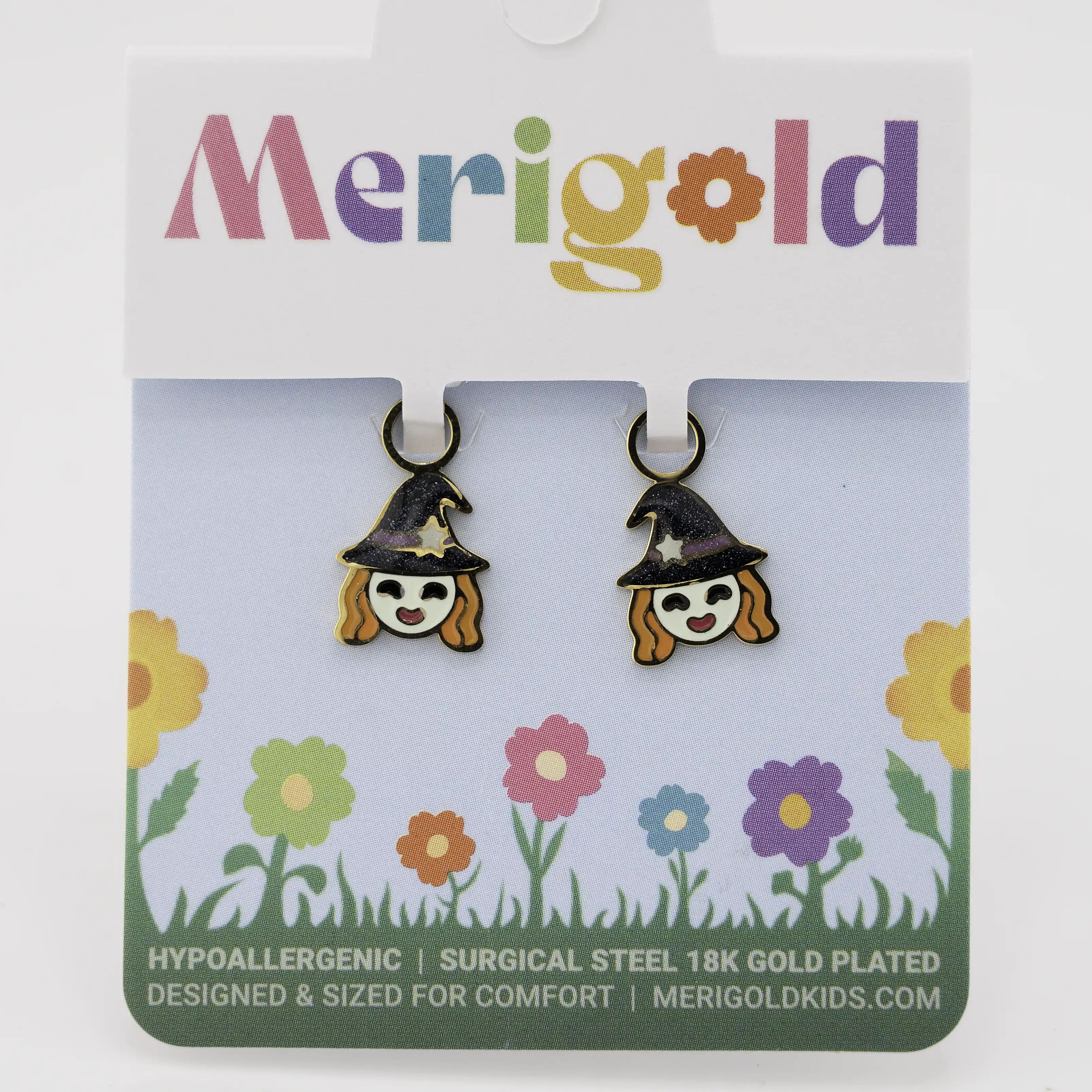 Witch Glow-in-the-Dark Huggie Hoop Charms - Image 4